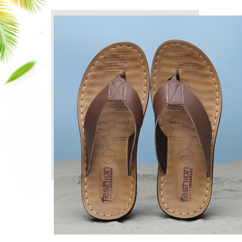 Flip Flop Leather Men - Sandali infradito da uomo in pelle