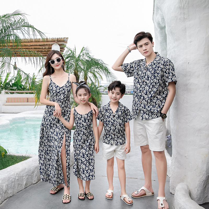 Resort Shirt Floral - Completo coordinato per la famiglia: Abito
