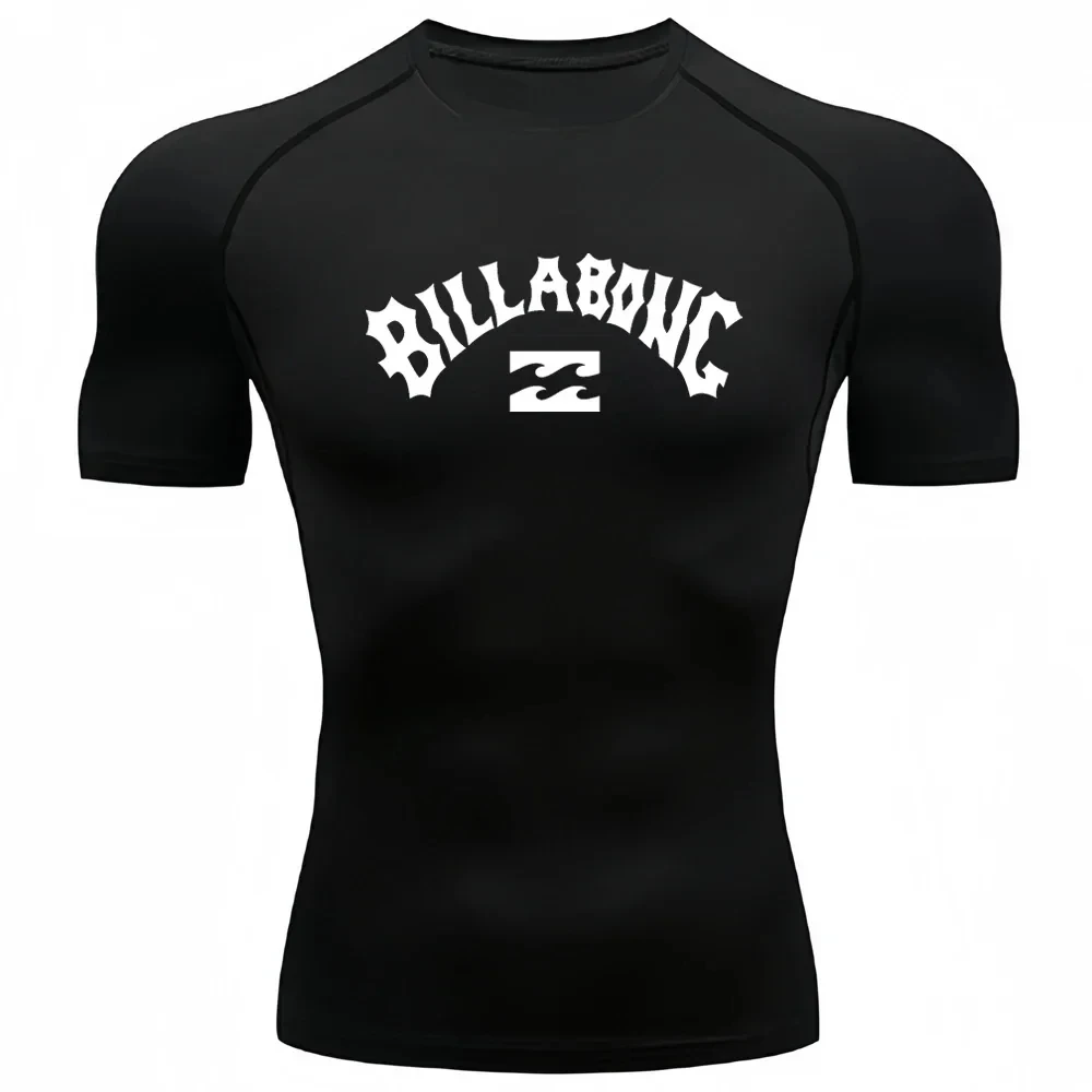 Swim Trunk Quick Dry - Maglietta Rashguard da Uomo a Maniche