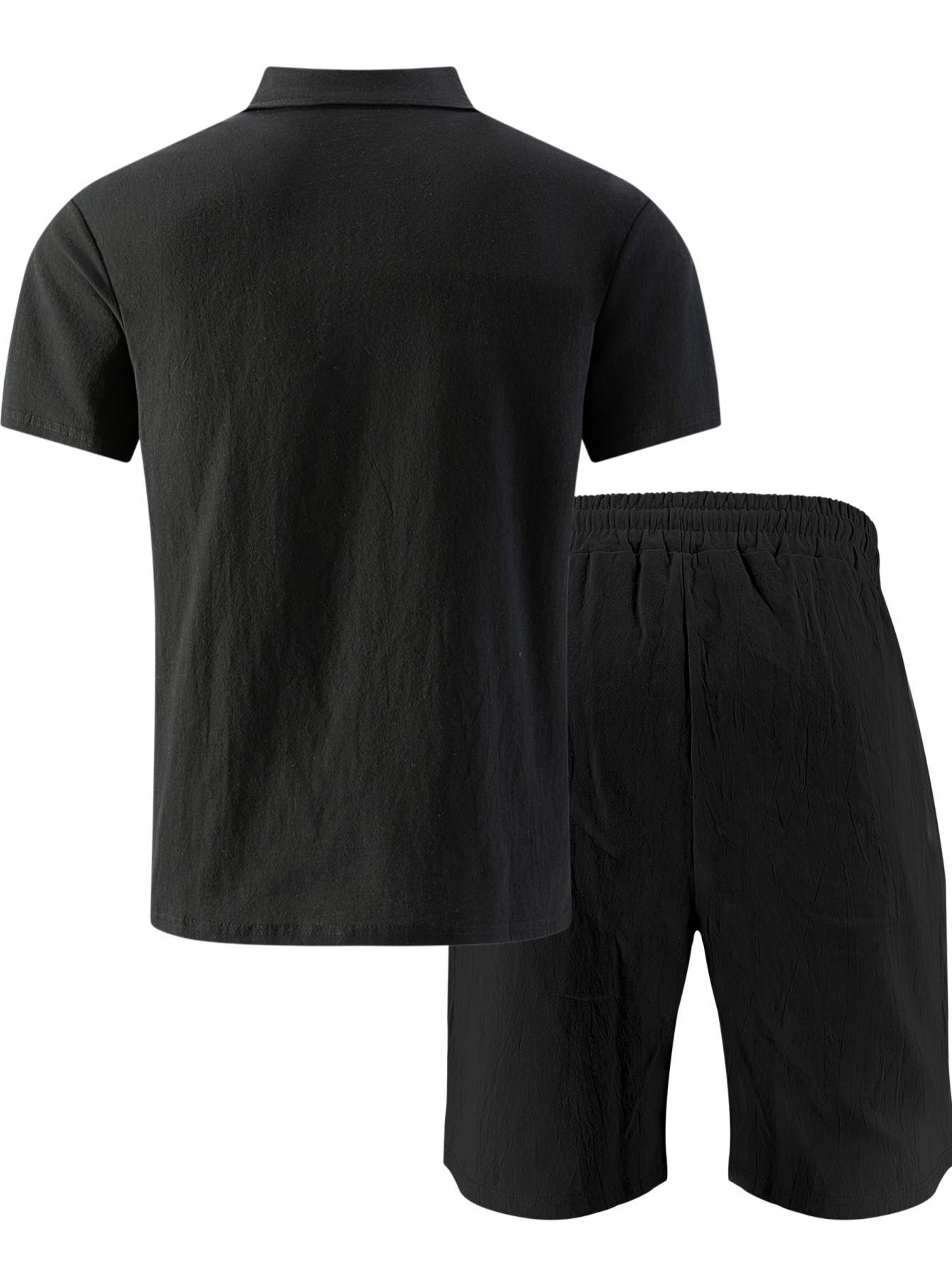 Set 2 Pezzi da Uomo: Polo in L - Short Linen Drawstring recensione e prezzo