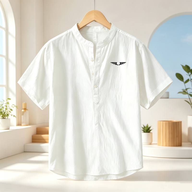 Camicia da uomo a maniche cort - Linen Shirt Breathable recensione e prezzo