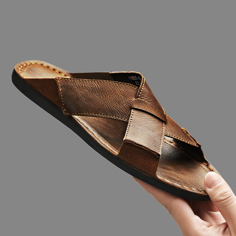 Pantofole da uomo in vera pell - Flip Flop Leather Men recensione e prezzo