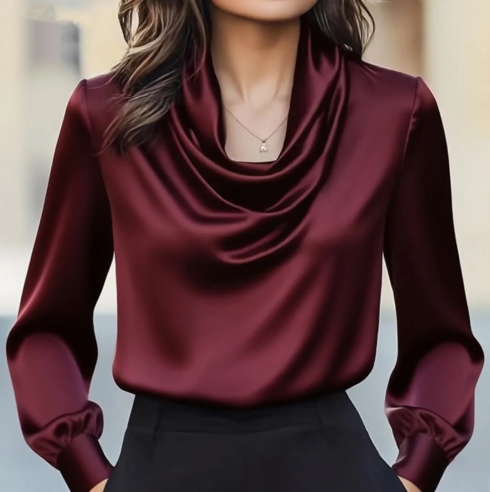 Camicia da donna a maniche lun - Shirt Camp Collar recensione e prezzo