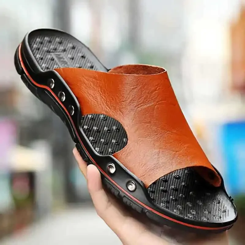 Pantofole in vera pelle da uom - Flip Flop Leather Men recensione e prezzo