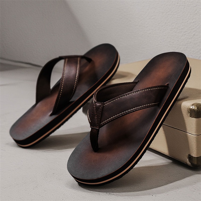 Infradito da uomo in ecopelle  - Flip Flop Leather Men recensione e prezzo