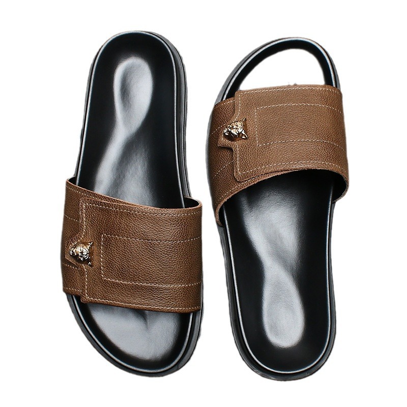 2025 Nuove pantofole in vera p - Flip Flop Leather Men recensione e prezzo