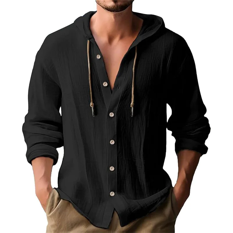 Camicia casual a maniche lungh - Short Linen Drawstring recensione e prezzo
