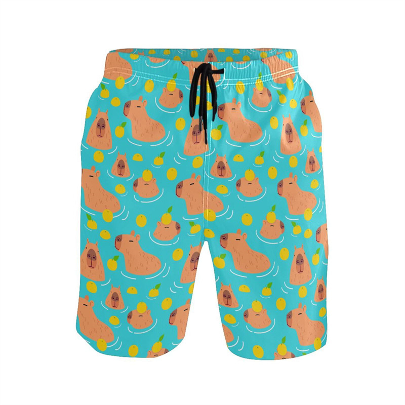 Cartoon Animal 3d Print Capyba - Trunks Board Surf recensione e prezzo